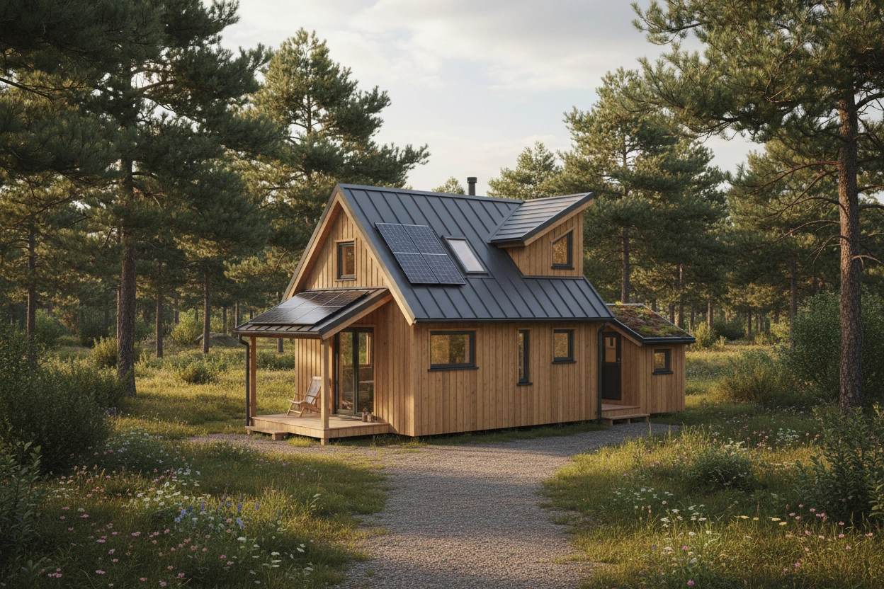 Professional image illustrating Top 5 Roofing Types for Tiny Homes