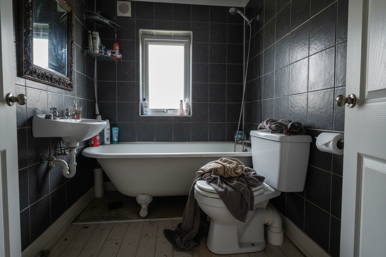Professional image illustrating Common Mistakes to Avoid in Tiny House Bathroom Design