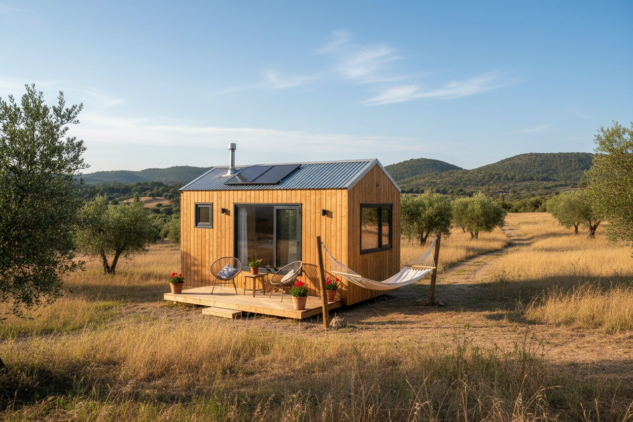 Professional image illustrating Comparing Tiny Houses and Traditional Homes