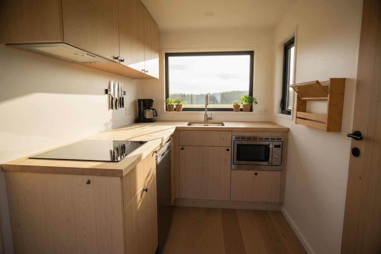Professional image illustrating Top 10 Space-Saving Appliances for Tiny Kitchens