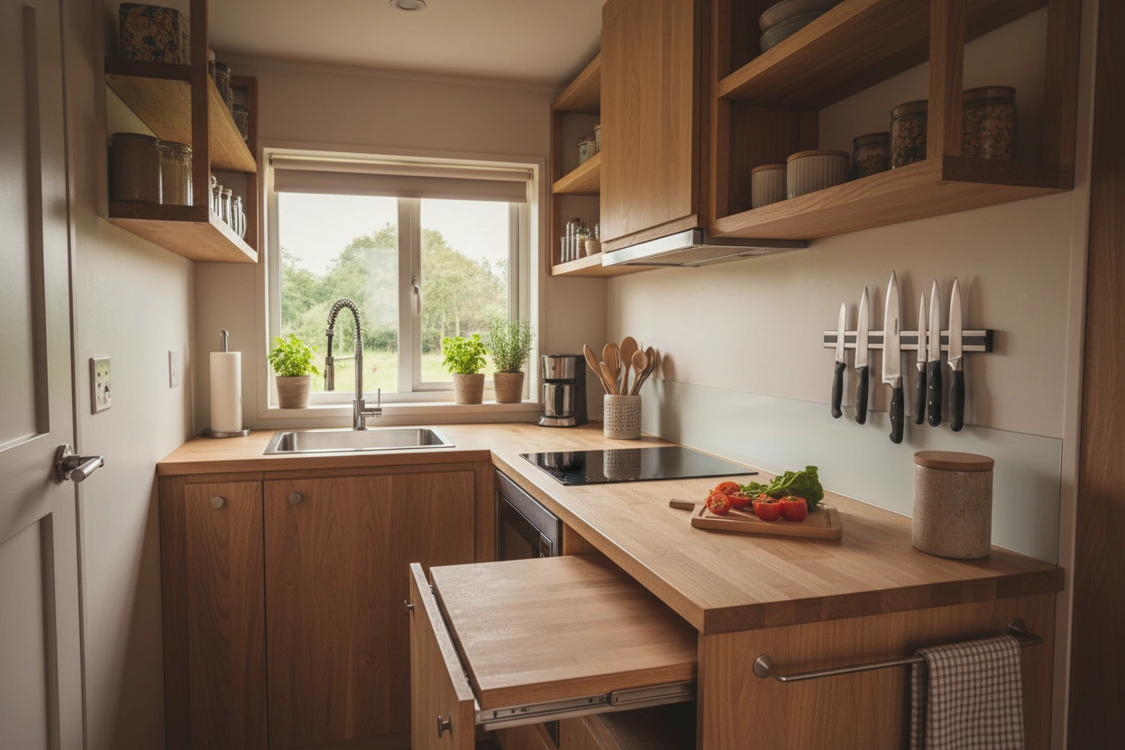 Professional image illustrating Understanding Your Tiny House Kitchen Needs