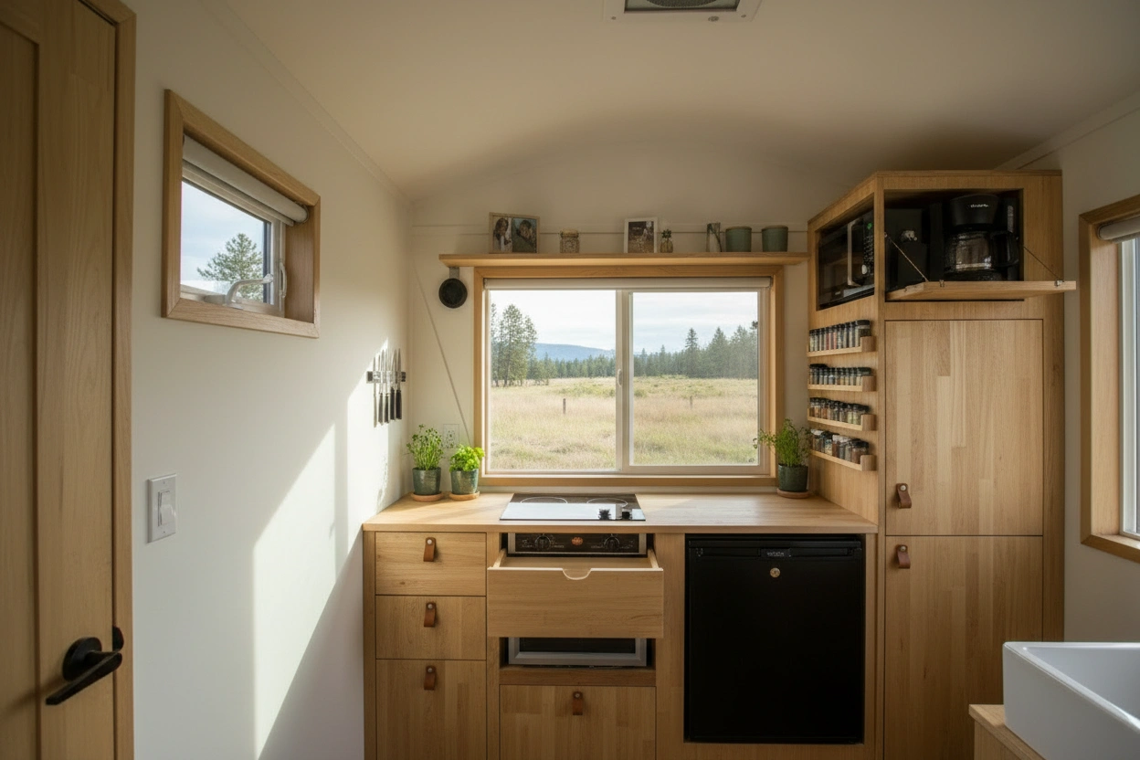 Professional image illustrating Top 10 Space-Saving Appliances for Tiny Kitchens