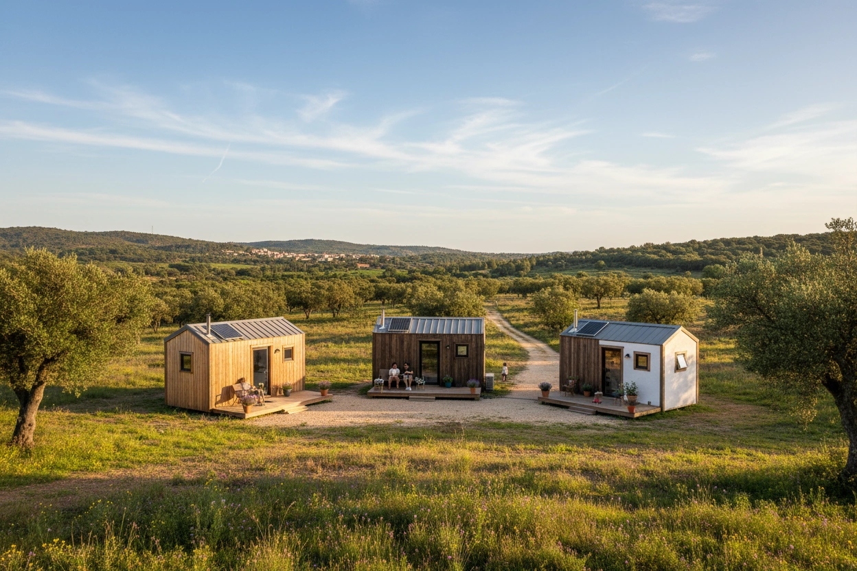 Professional image illustrating Top 10 Tiny House Communities in Spain