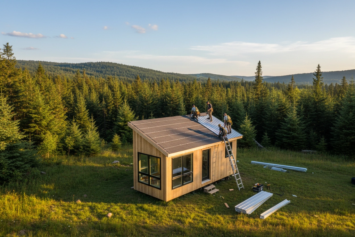 Professional image illustrating Preparing for Tiny House Roofing Installation