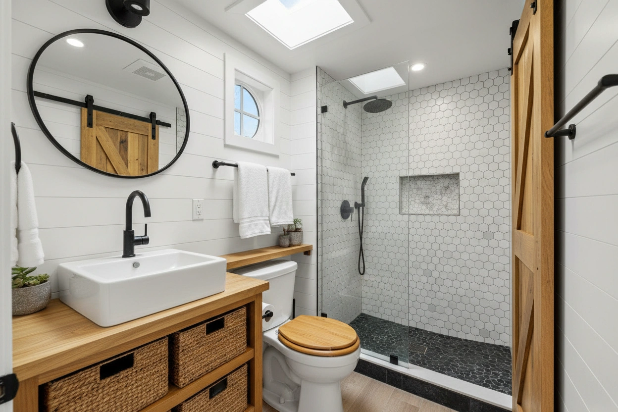 Best Fixtures for a Stylish and Functional Tiny House Bathroom