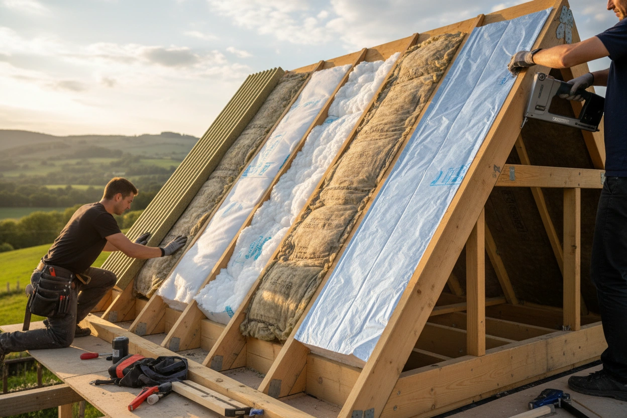 Professional image illustrating Insulation Techniques for Tiny House Roofing