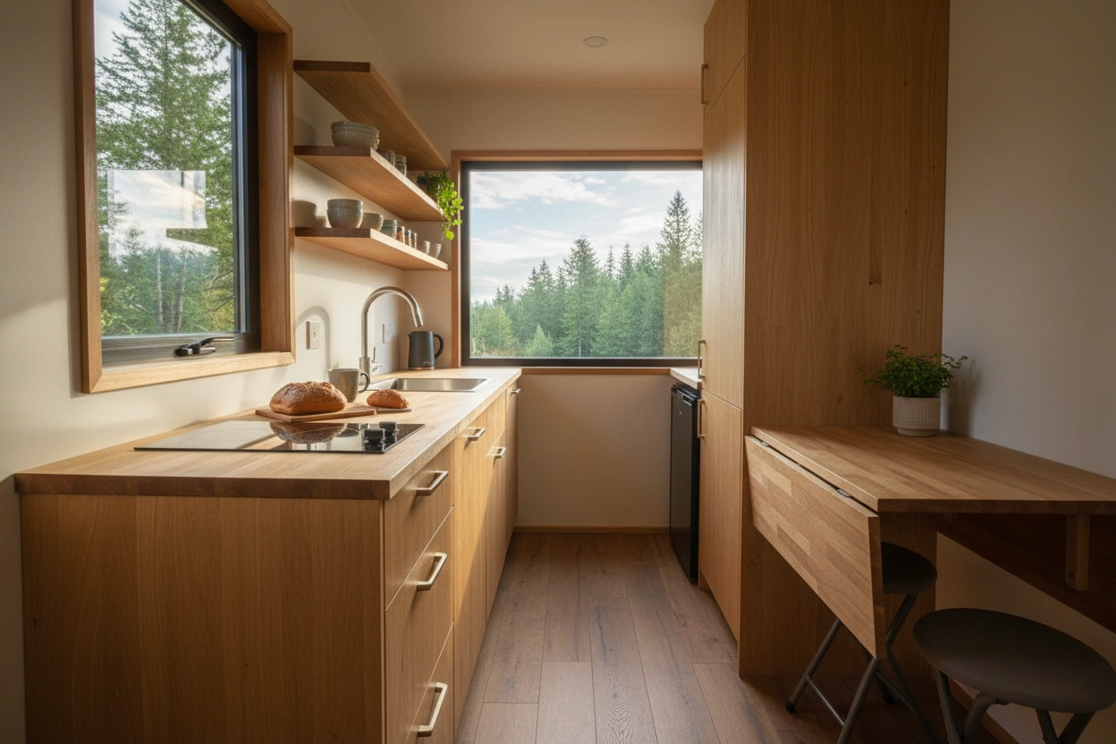 Designing Compact Kitchens: Tiny House Kitchen Layouts Compared
