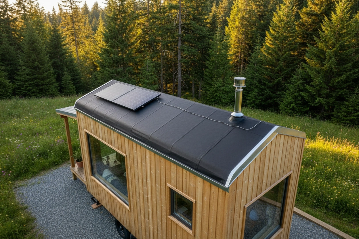 Professional image illustrating 3. Rubber Roofing