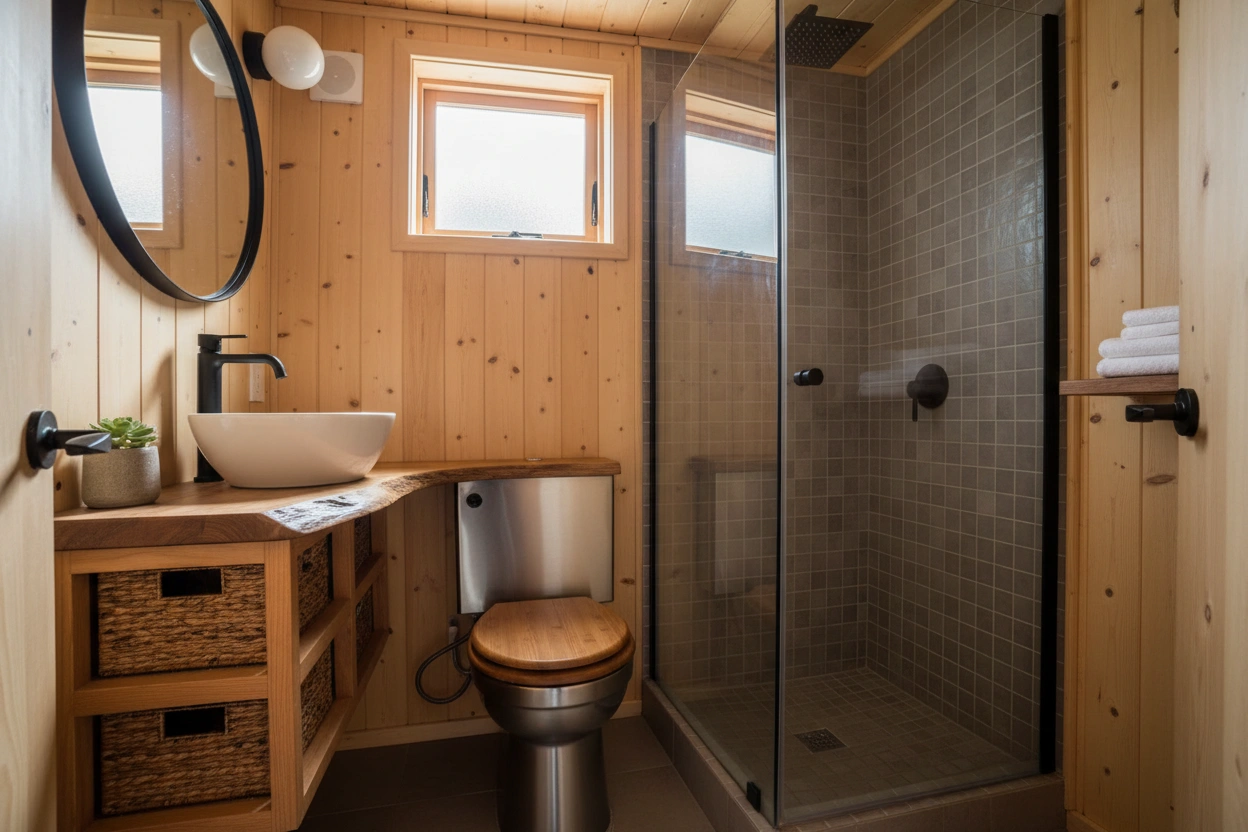 Professional image illustrating Understanding Tiny House Bathrooms