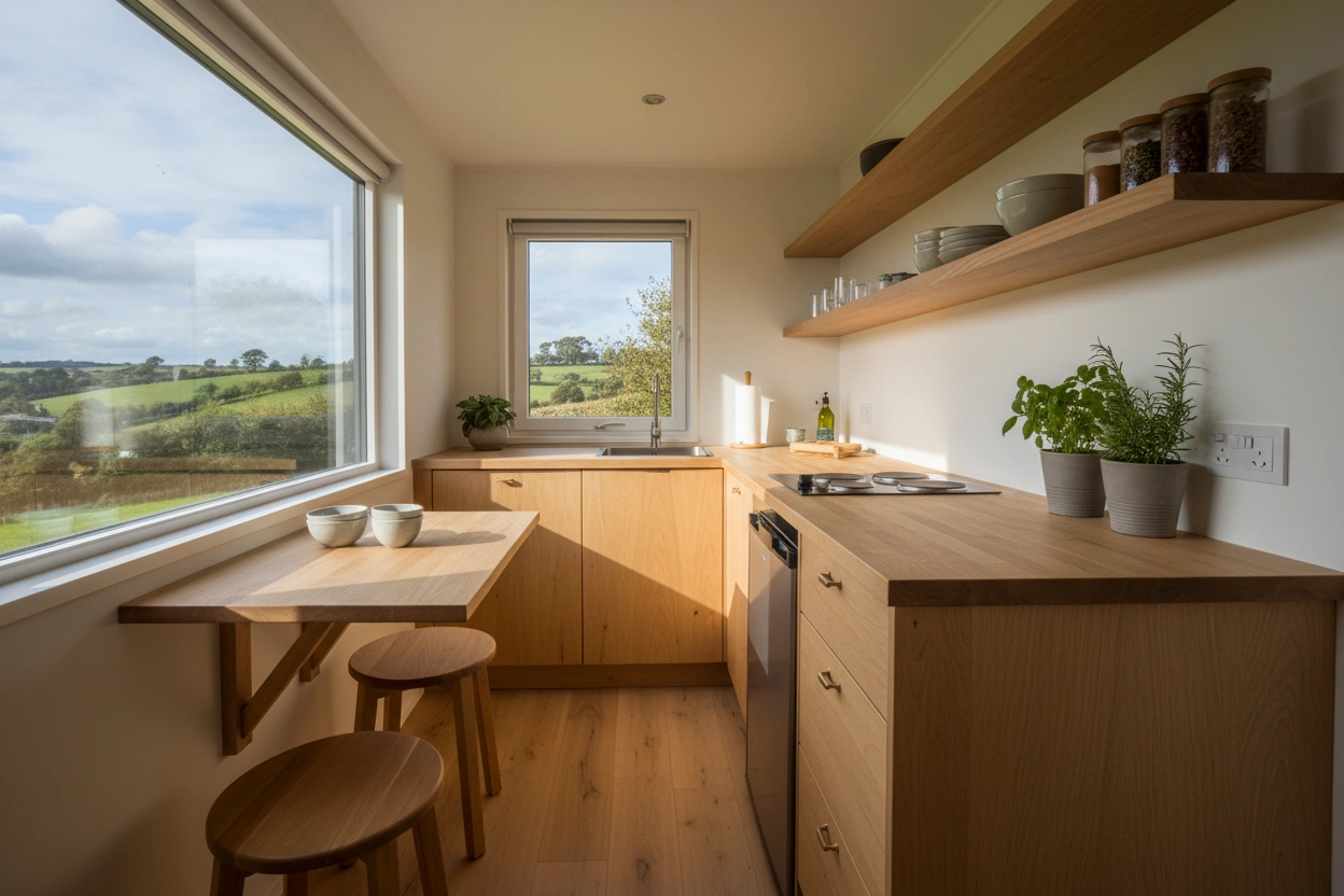 Professional image illustrating Understanding the Tiny House Kitchen Concept