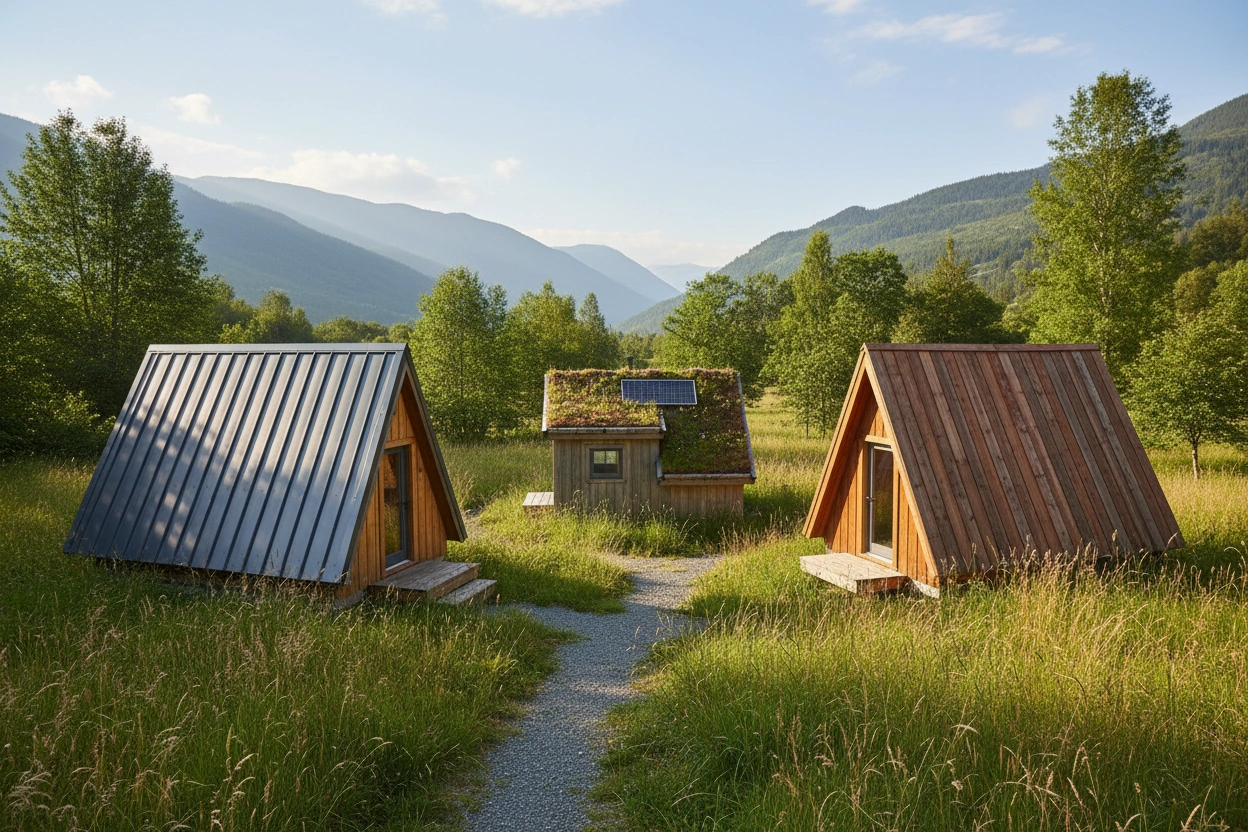 Professional image illustrating Top Roofing Materials for Tiny Houses: Pros and Cons
