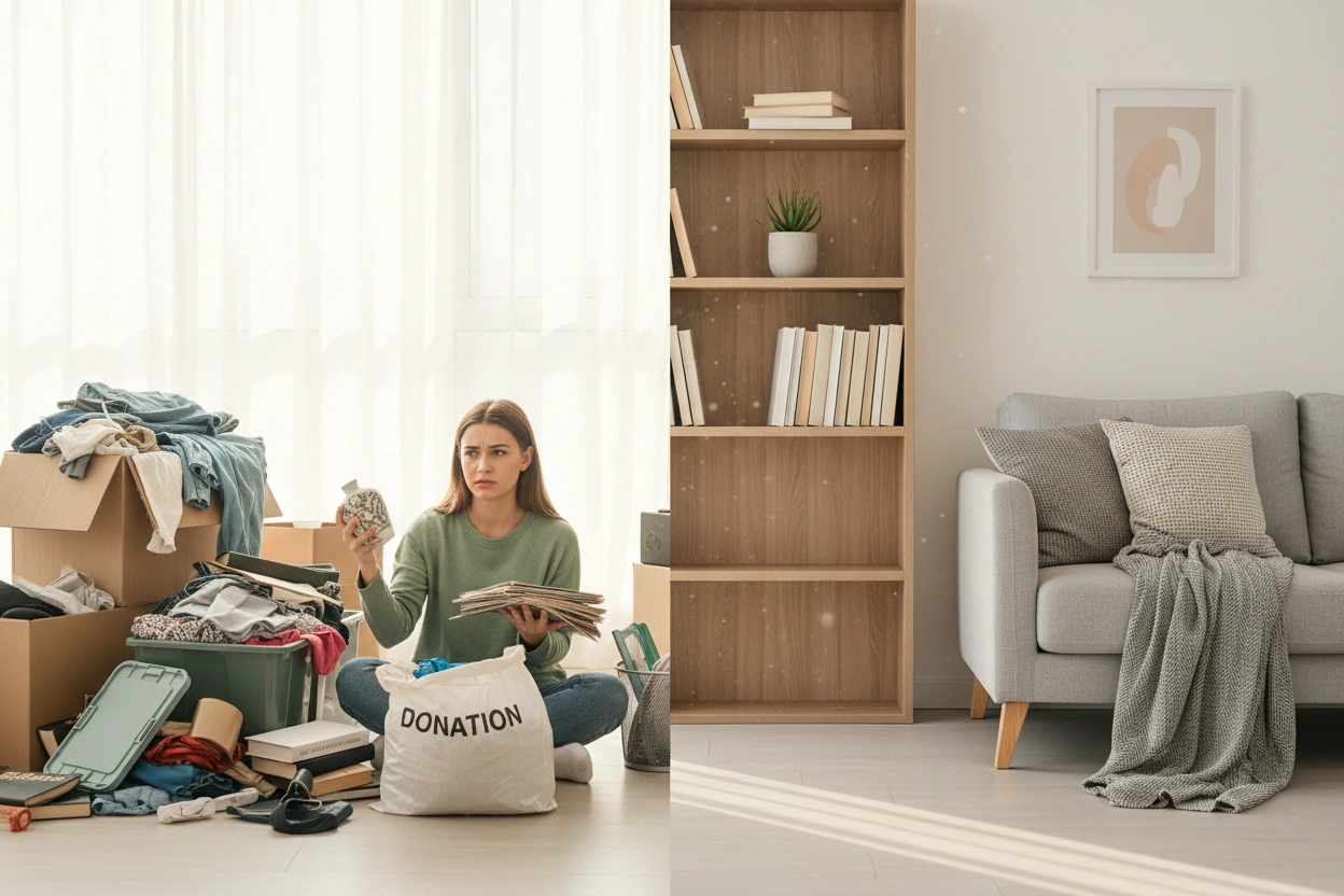 Professional image illustrating Common Mistakes to Avoid When Decluttering