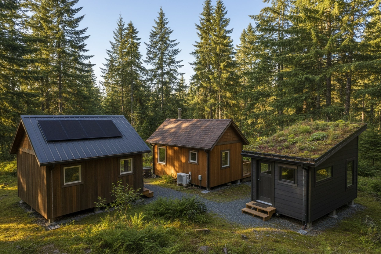 Professional image illustrating Top 5 Roofing Types for Tiny Homes