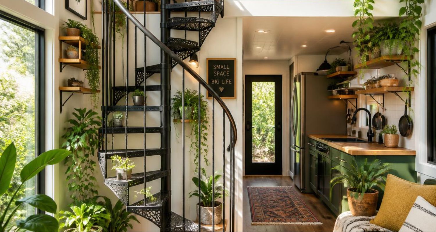 How Spiral Staircases Save Space in Tiny Homes