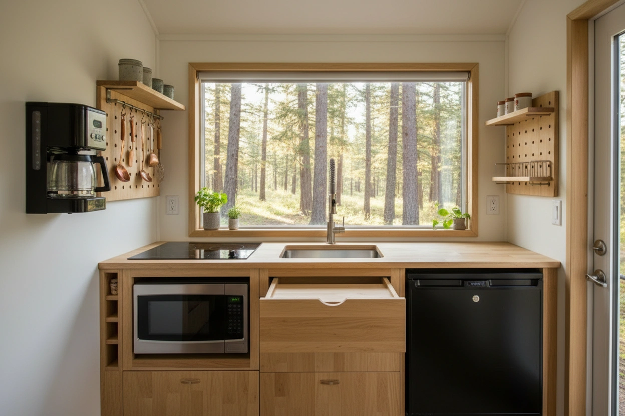 Professional image illustrating Top 10 Space-Saving Appliances for Tiny Kitchens
