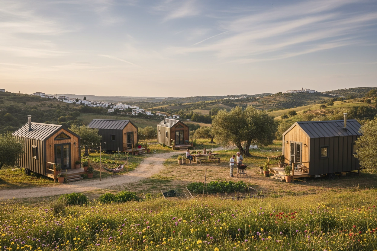Professional image illustrating What to Consider When Choosing a Tiny House Community