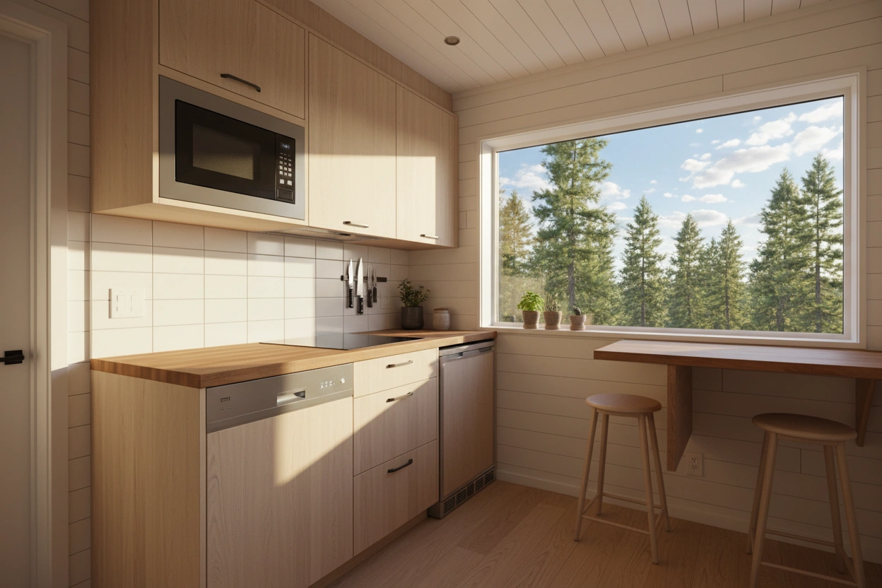 Professional image illustrating Top 10 Space-Saving Appliances for Tiny Kitchens