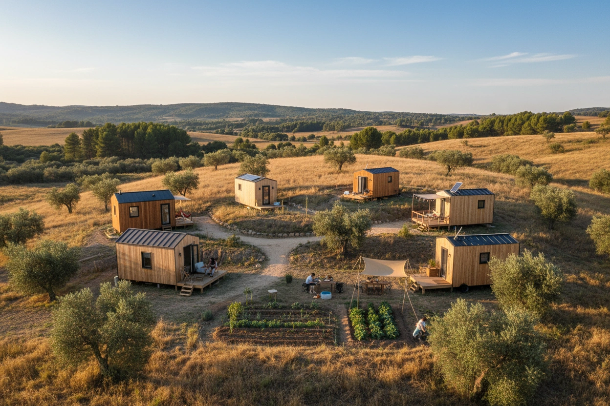 Professional image illustrating Essential Considerations When Choosing a Tiny House Community