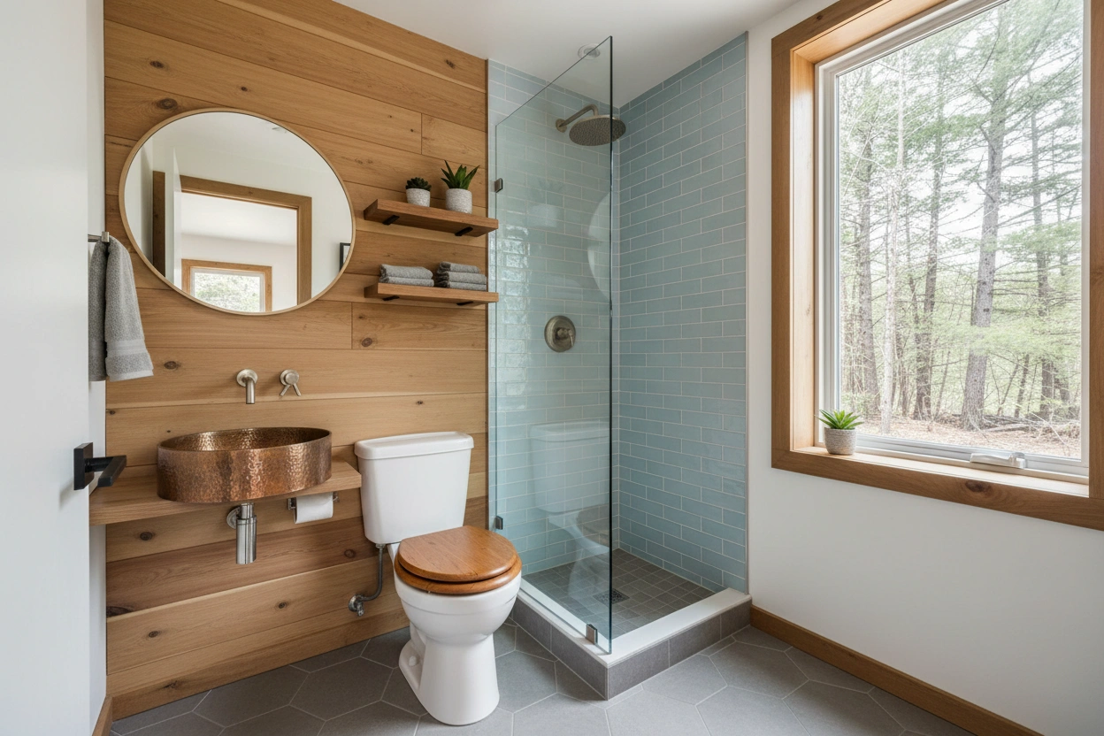Professional image illustrating Understanding the Tiny House Bathroom