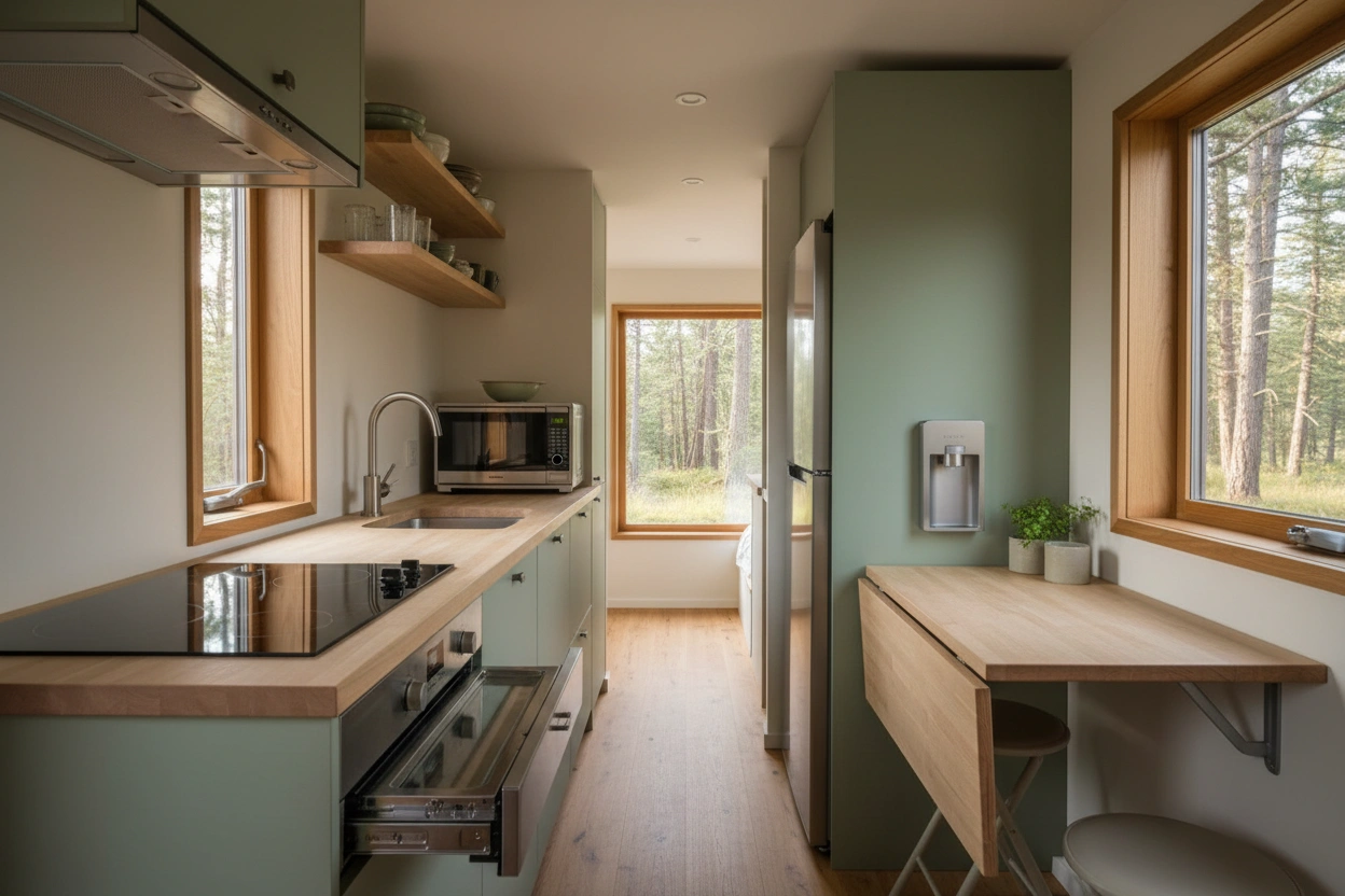 Professional image illustrating Top 10 Space-Saving Appliances for Tiny Kitchens
