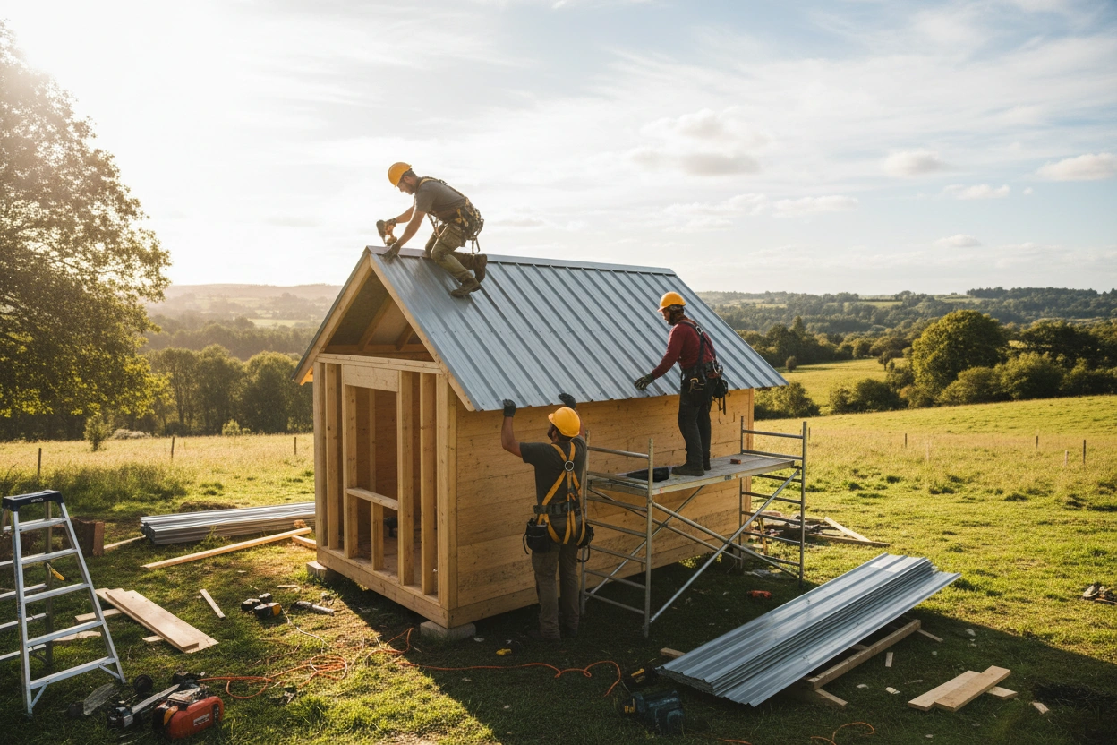 Professional image illustrating Step-by-Step Guide to Installing Tiny House Roofing