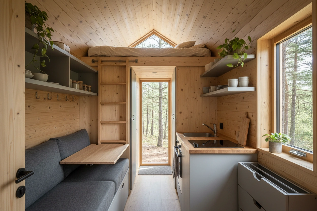 Professional image illustrating Essential Tips for Designing Your Tiny House
