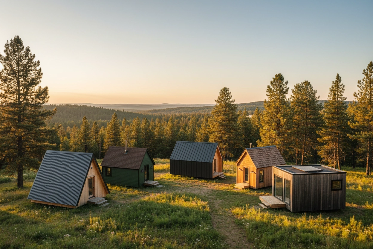 Professional image illustrating Top 5 Roofing Types for Tiny Homes
