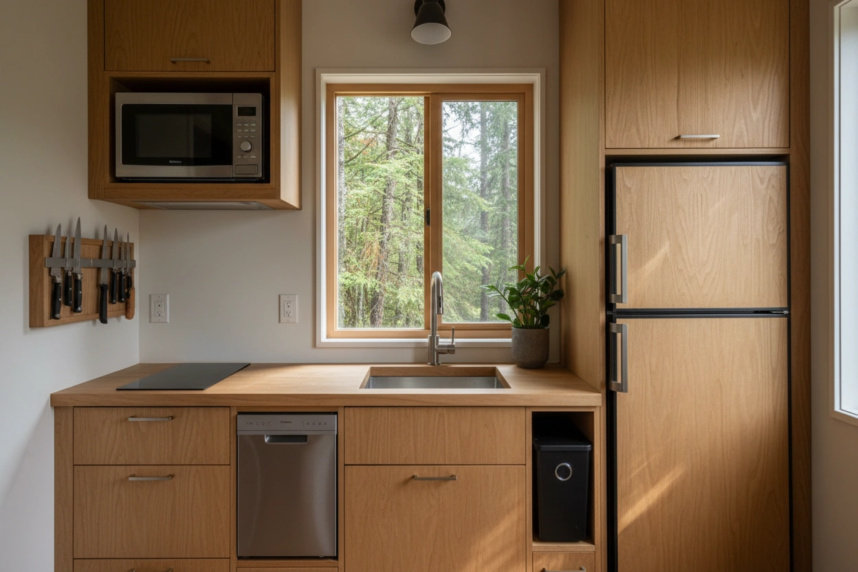 Professional image illustrating Top 10 Space-Saving Appliances for Tiny Kitchens