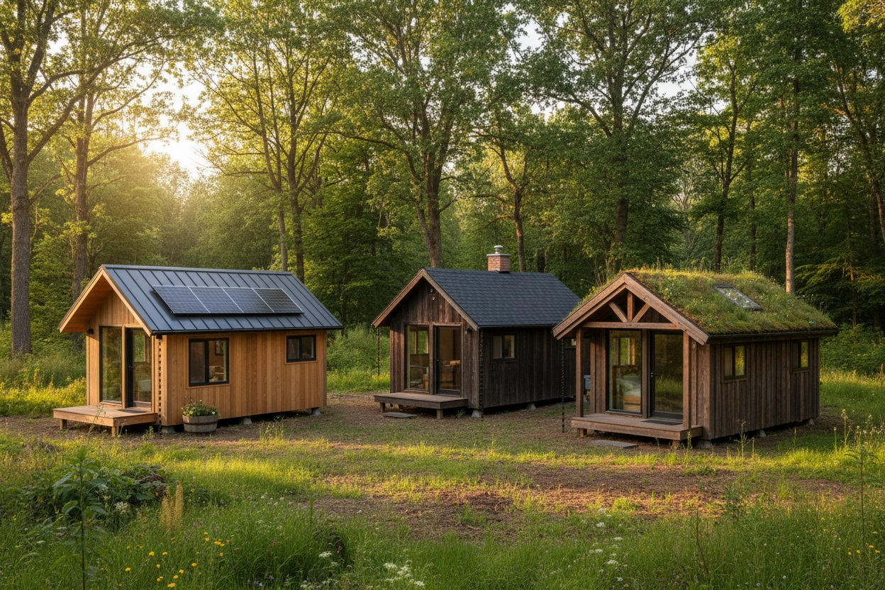 Professional image illustrating Top 5 Roofing Types for Tiny Homes