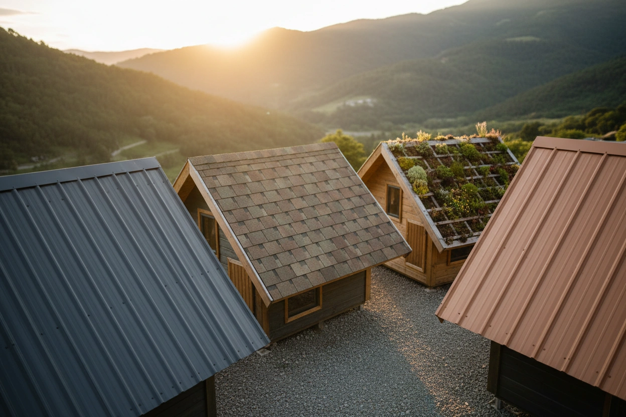 Professional image illustrating Top Roofing Materials for Tiny Houses: Pros and Cons