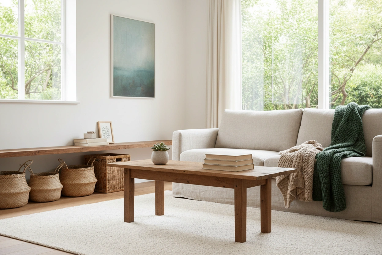 Professional image illustrating Budget-Friendly Decor Ideas for Simple Living