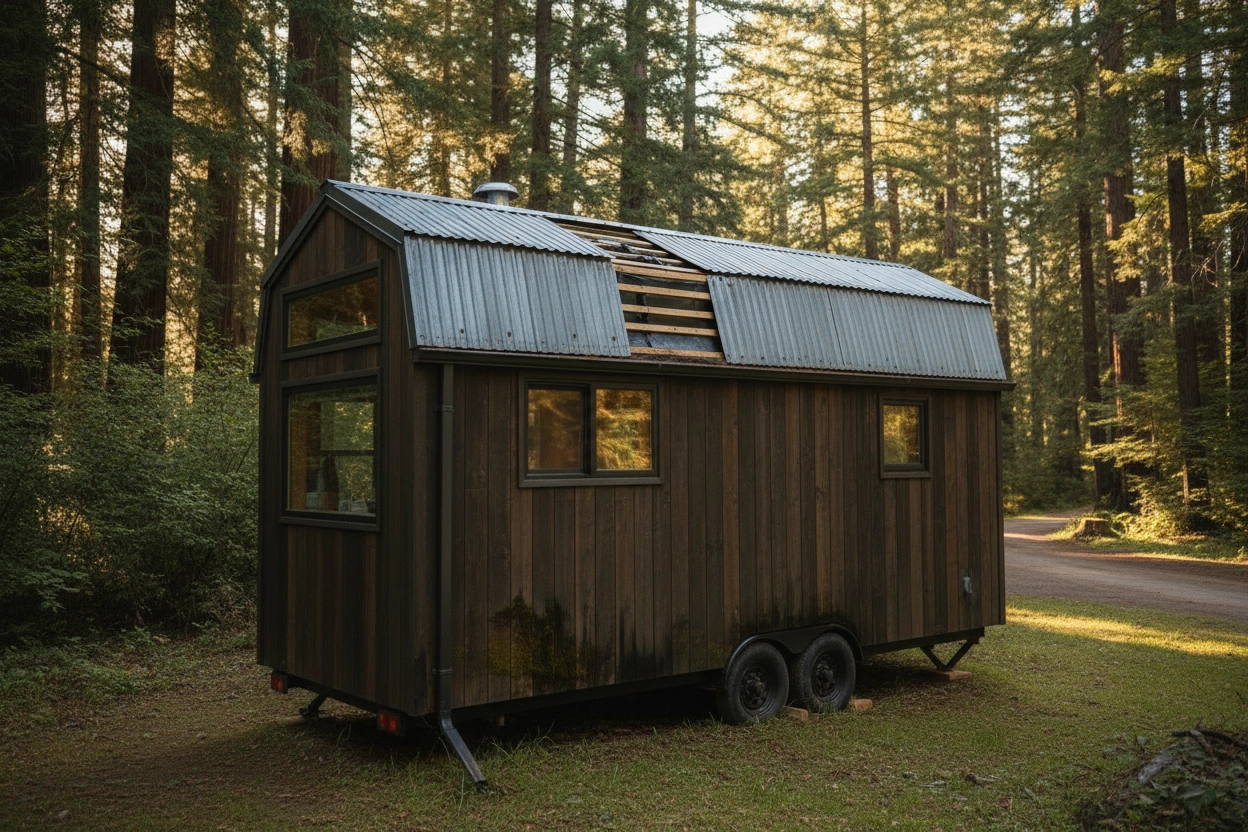 Professional image illustrating Common Mistakes in Tiny House Roofing