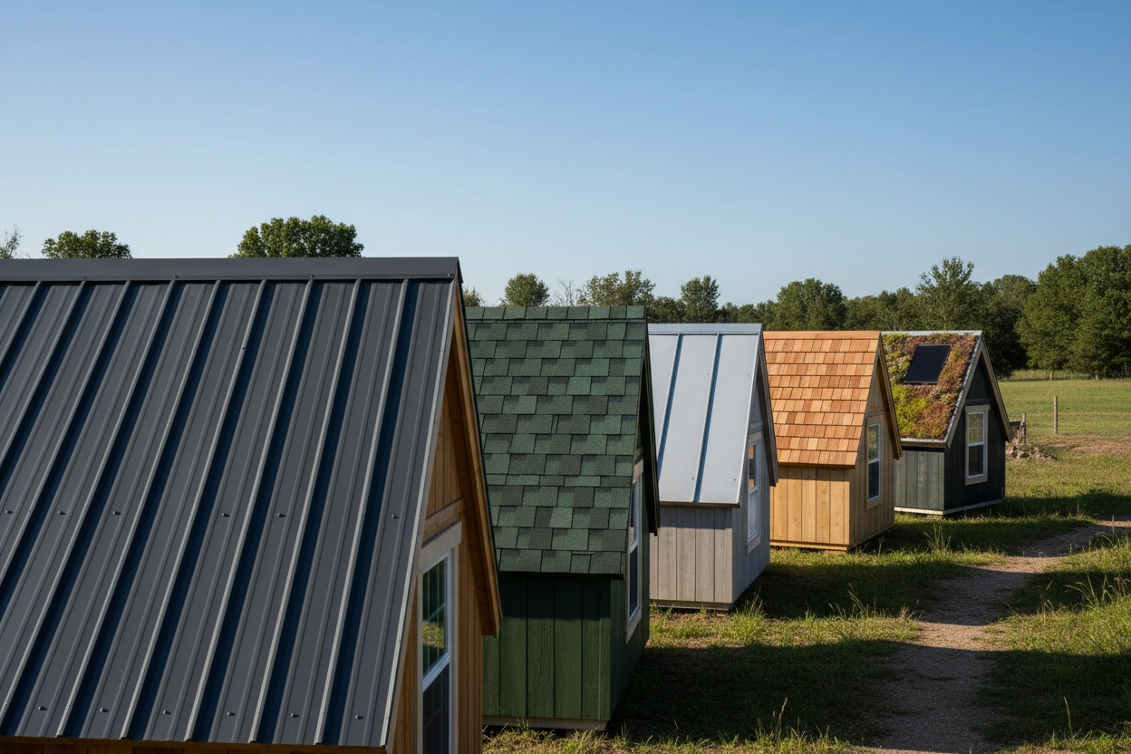 Professional image illustrating Top Roofing Materials for Tiny Houses: Pros and Cons