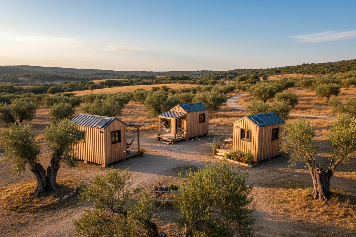 Professional image illustrating Top 10 Tiny House Communities in Spain