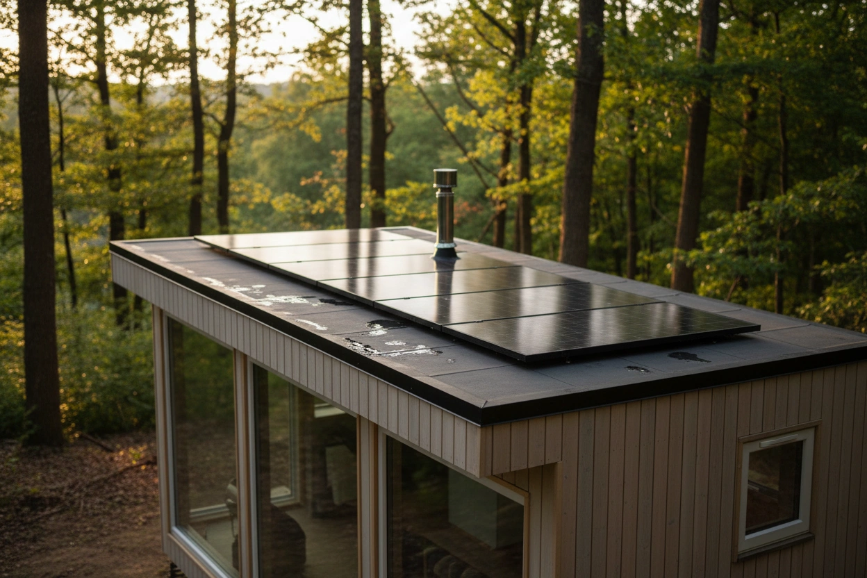Professional image illustrating 3. Rubber Roofing: Eco-Friendly and Lightweight