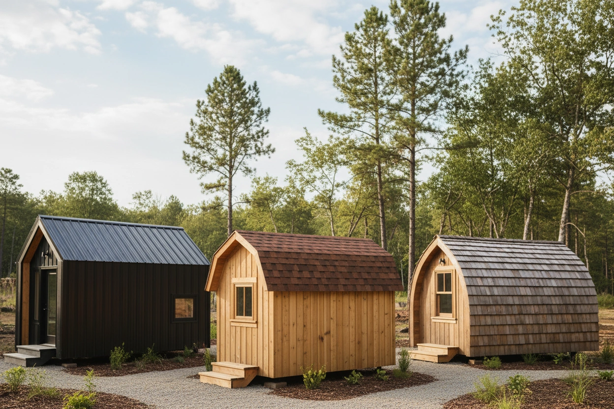 Professional image illustrating Top Roofing Materials for Tiny Houses: Pros and Cons