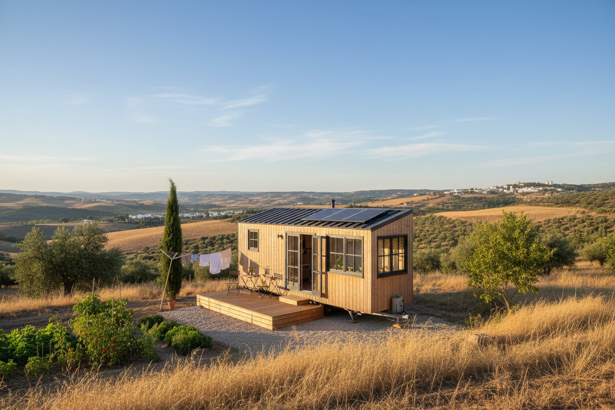Professional image illustrating Benefits of Choosing Affordable Tiny Homes in Spain