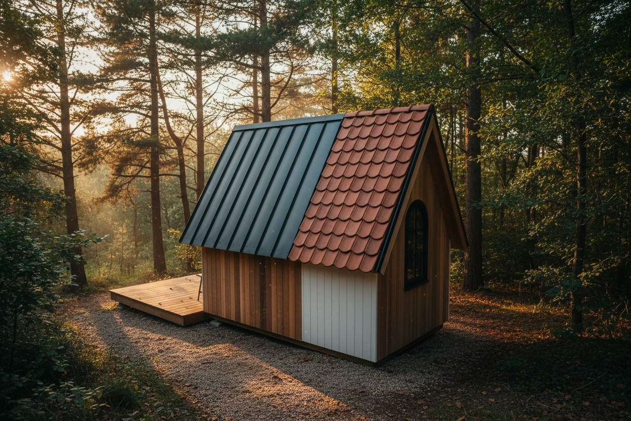 Professional image illustrating Cost Considerations for Tiny House Roofing