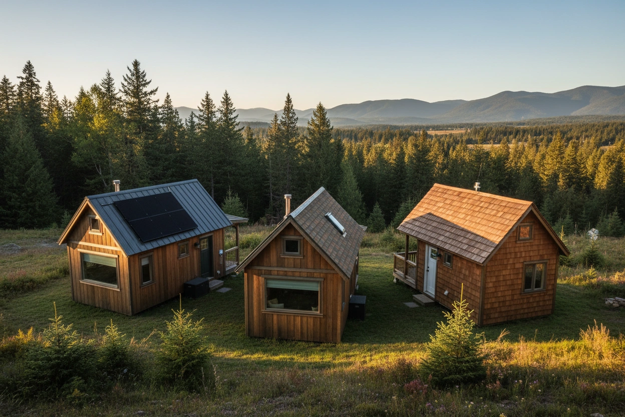 Professional image illustrating Top 5 Roofing Types for Tiny Homes