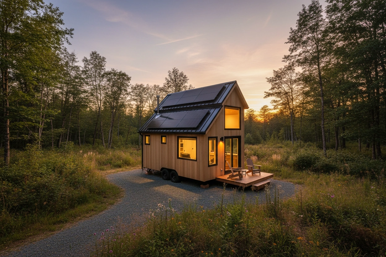 Professional image illustrating The Future of Tiny House Roofing with TinyHouse.com