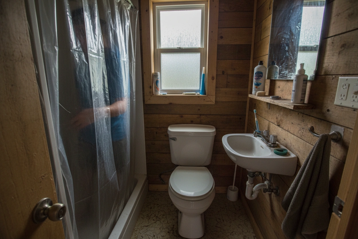 Professional image illustrating Common Mistakes in Tiny House Bathroom Design
