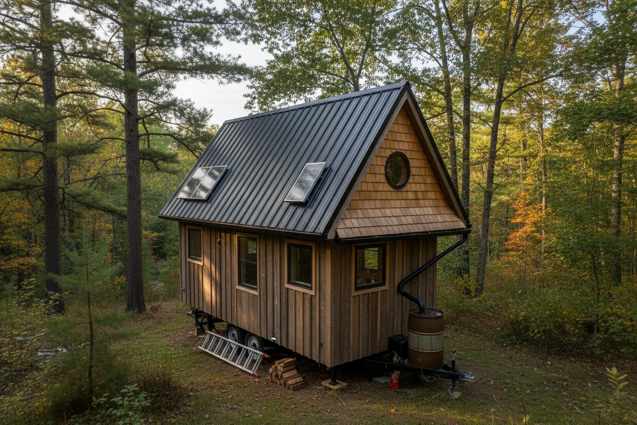 Professional image illustrating Factors Influencing Your Tiny House Roofing Decision