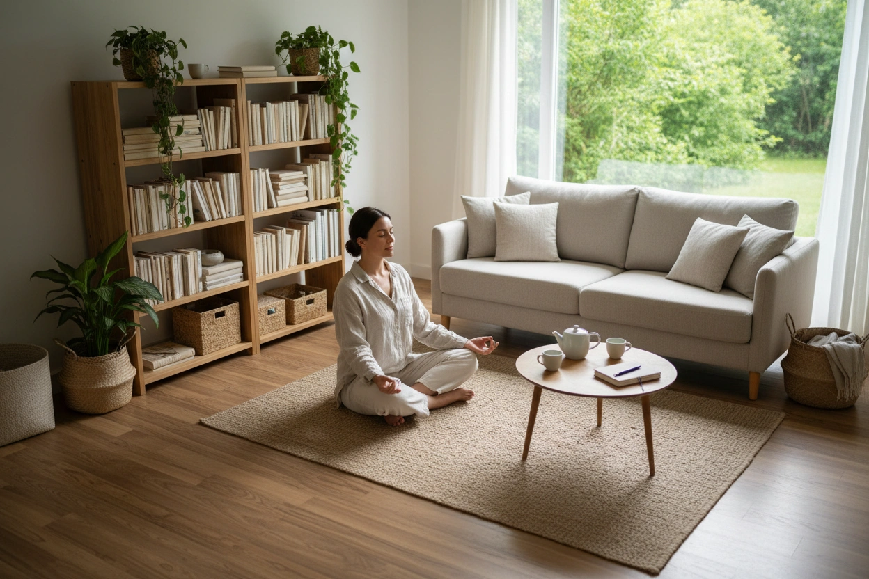 Professional image illustrating Top 10 Decluttering Tips for a Simpler Home