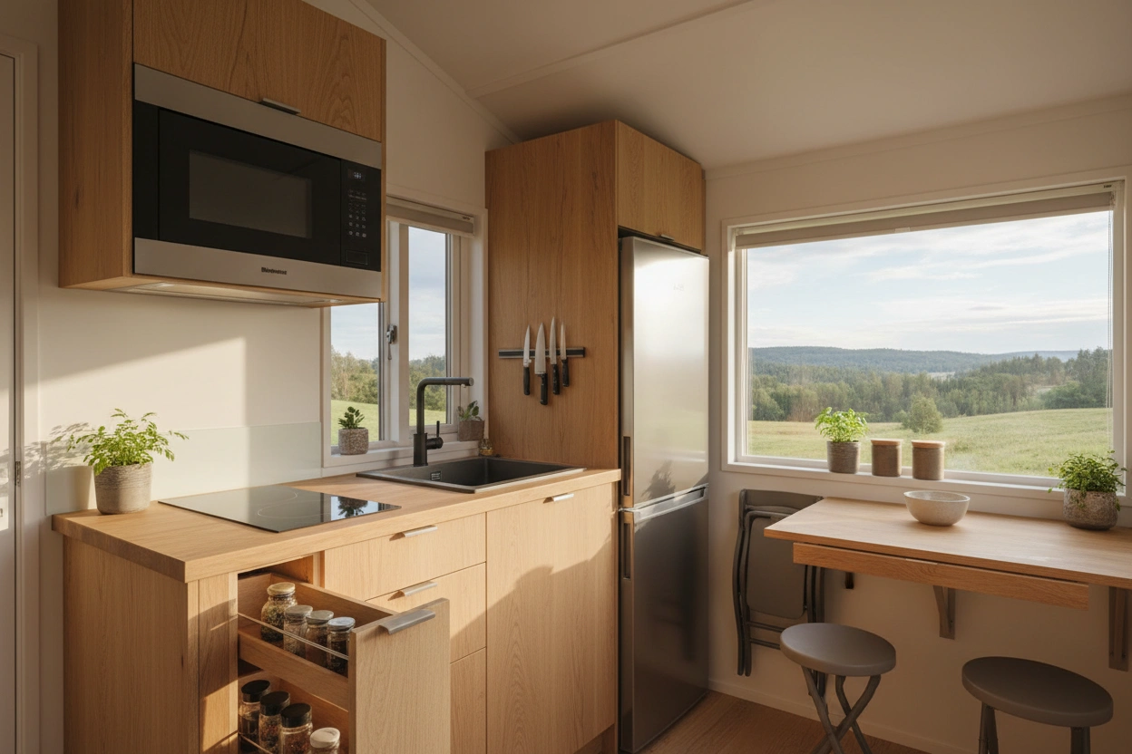 Space-Saving Appliances for Your Tiny House Kitchen