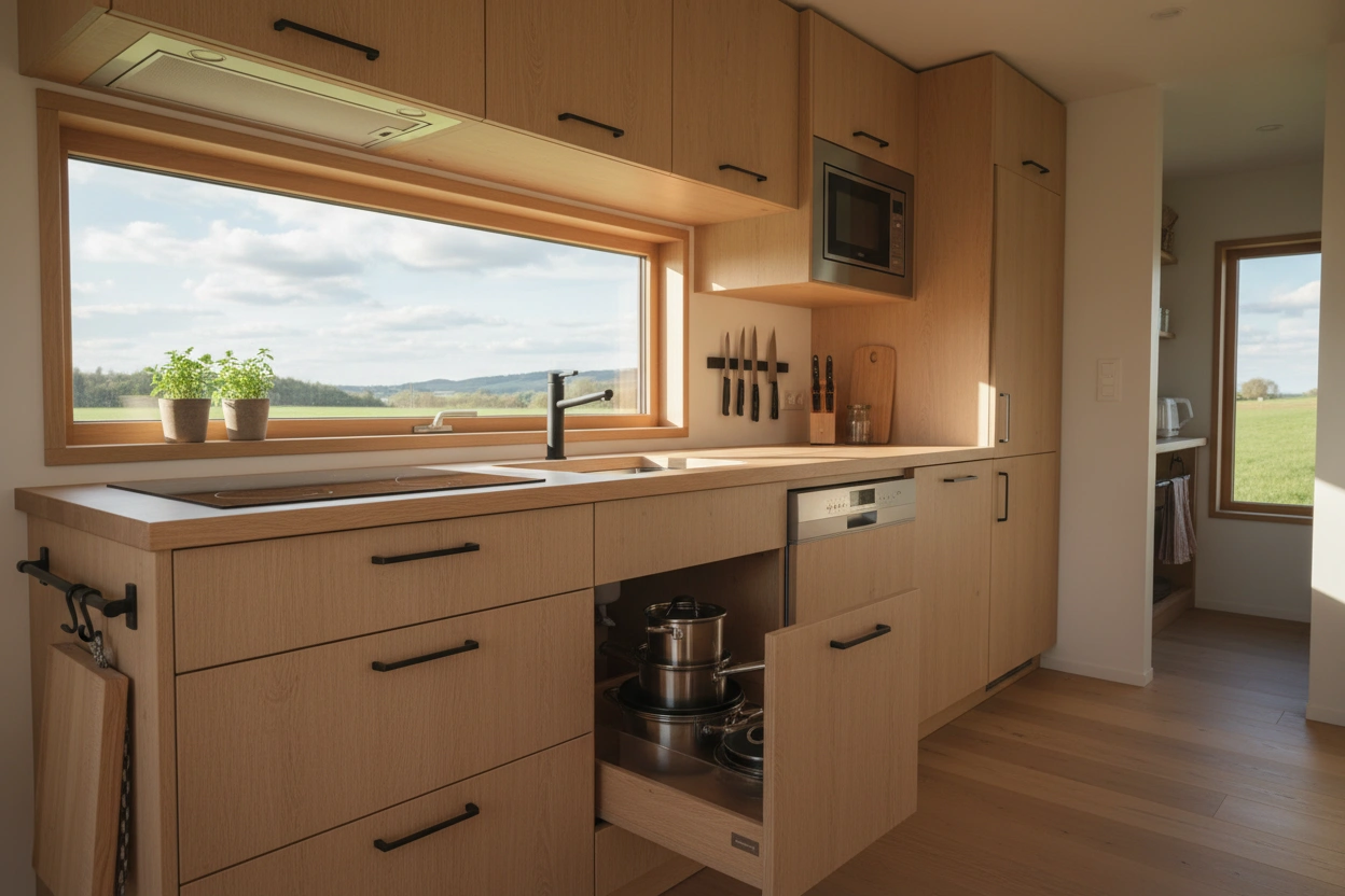 Professional image illustrating Top 10 Space-Saving Appliances for Tiny Kitchens