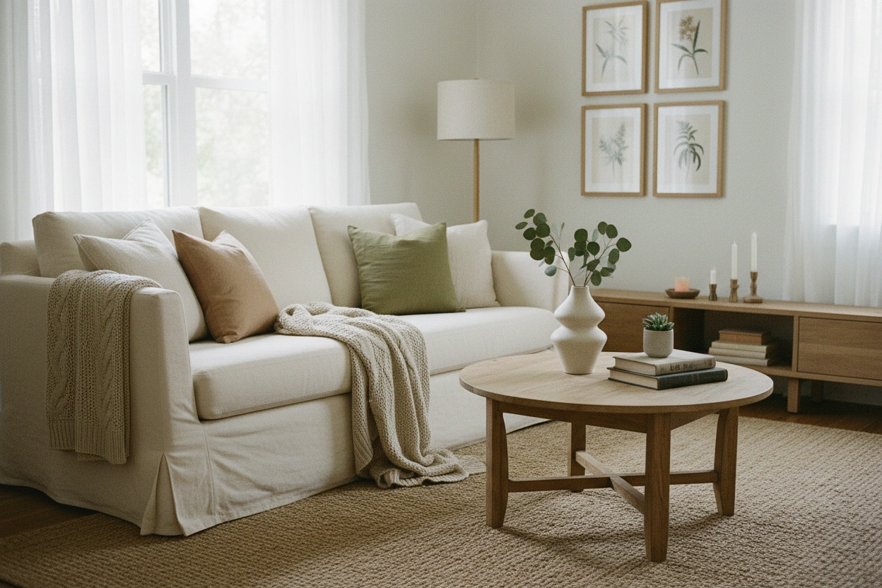 Professional image illustrating Budget-Friendly Decor Ideas for Simple Living