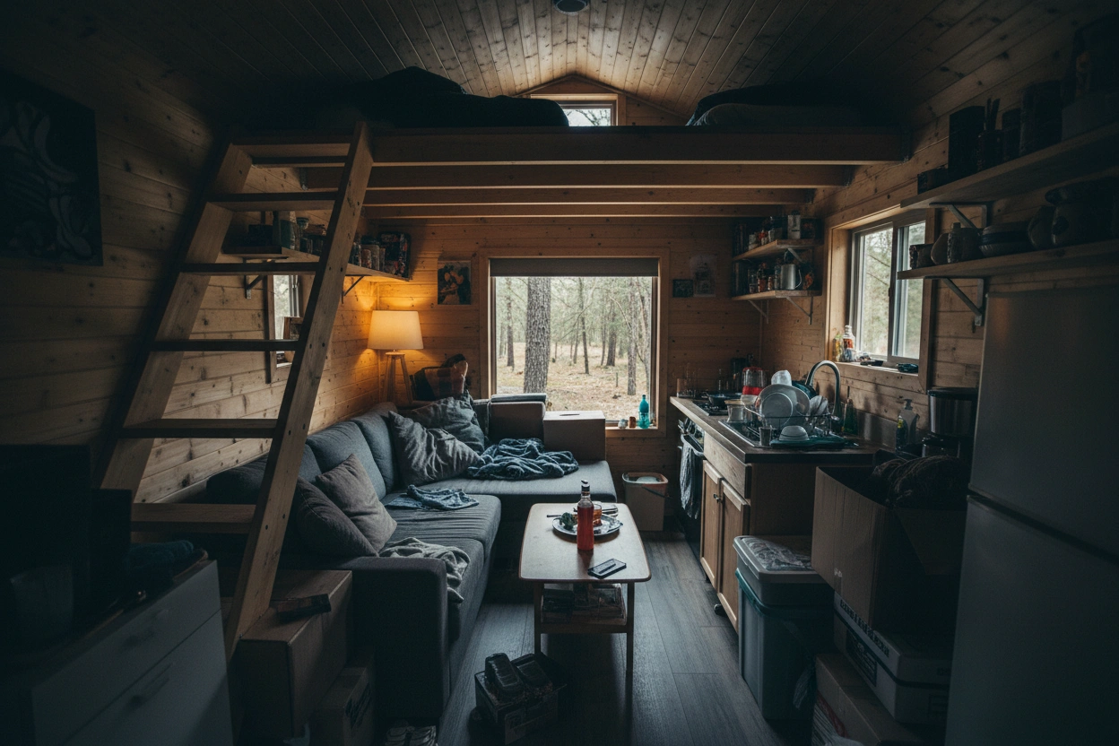 Professional image illustrating Common Mistakes to Avoid in Tiny House Design