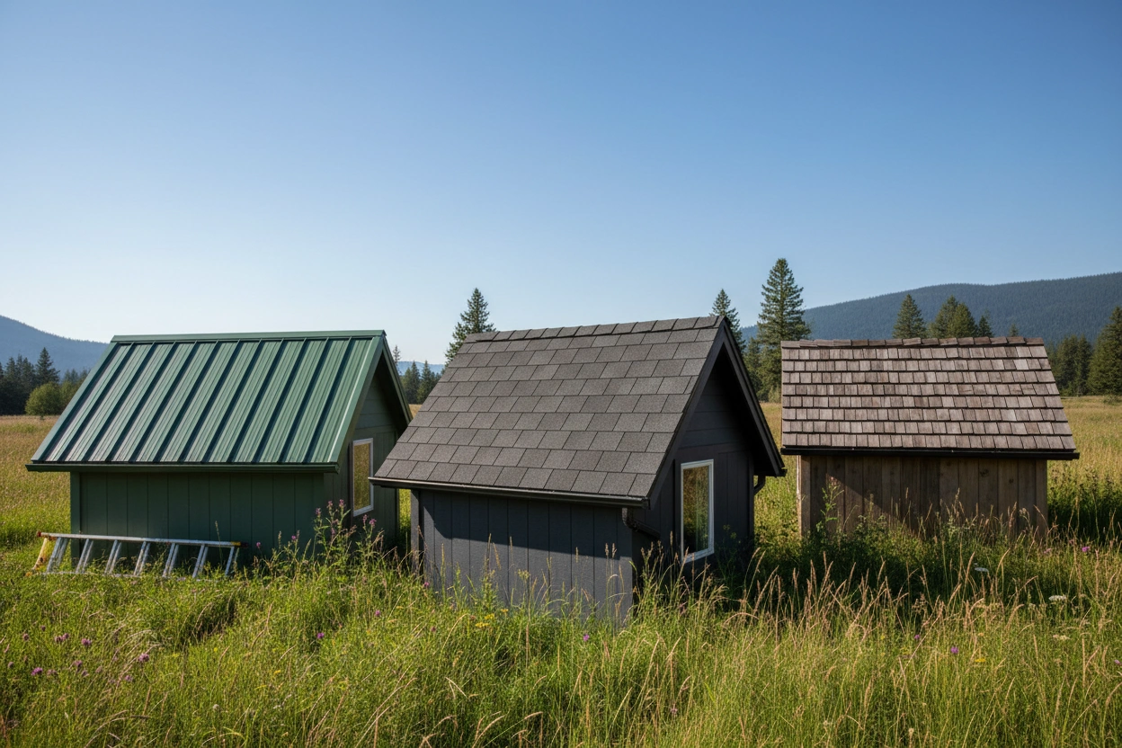 Professional image illustrating Top Roofing Materials for Tiny Houses: Pros and Cons