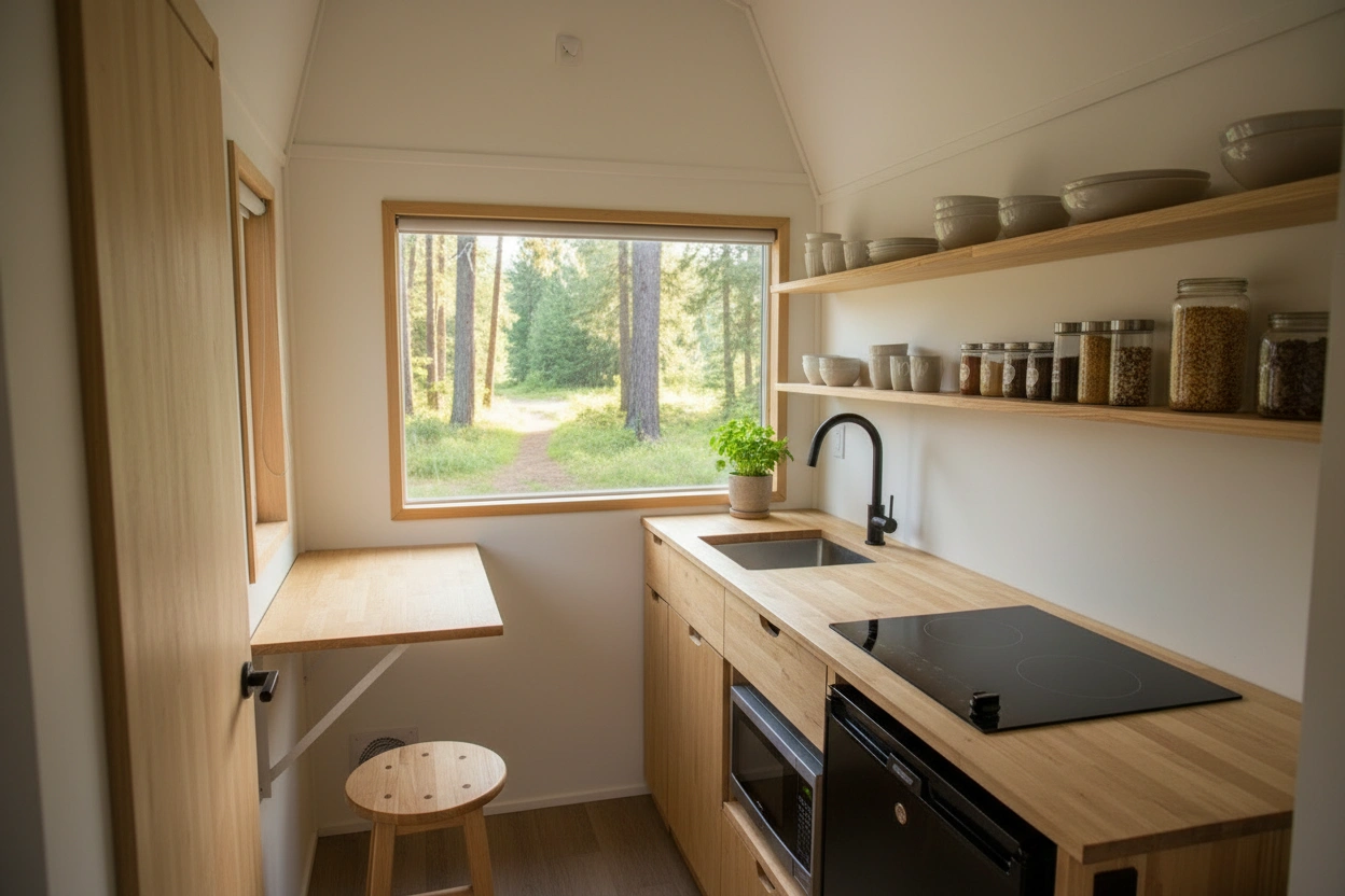 Professional image illustrating Understanding the Tiny House Kitchen