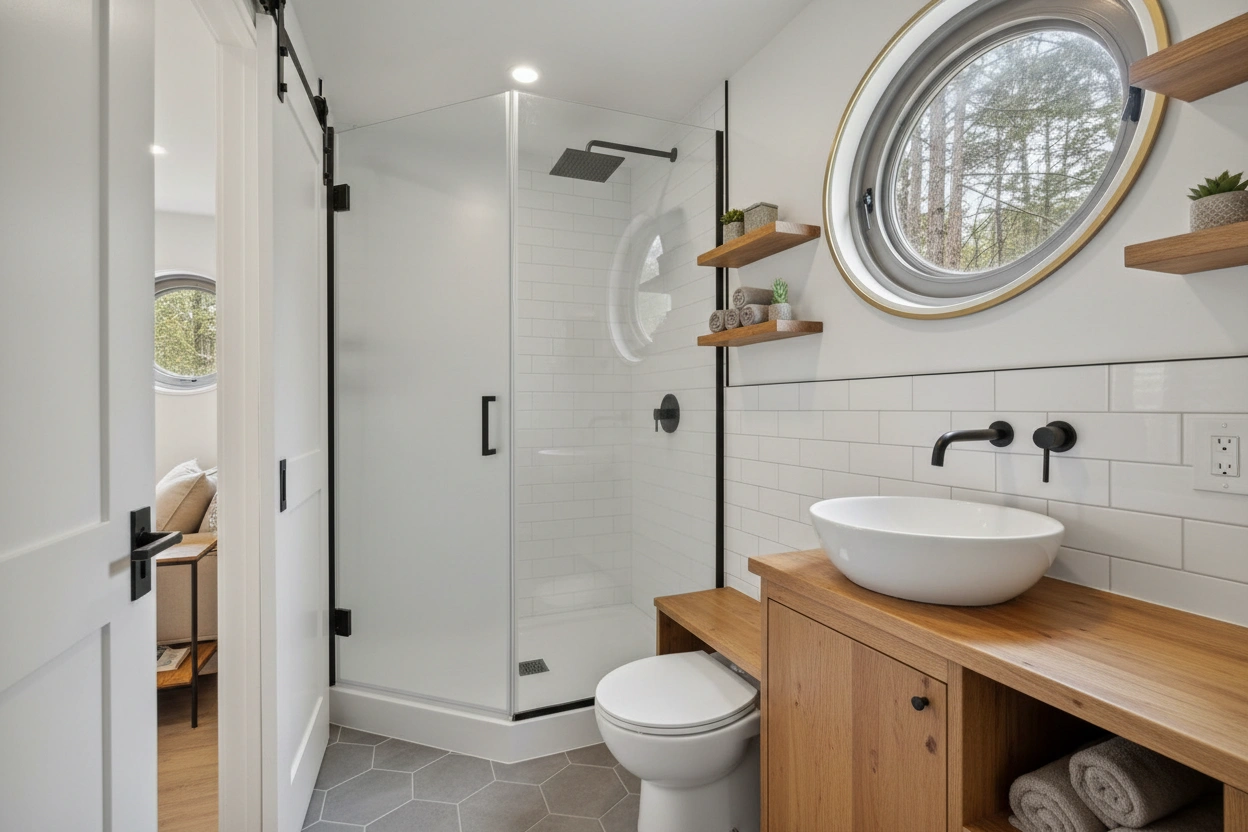Professional image illustrating Creative Small Bathroom Ideas